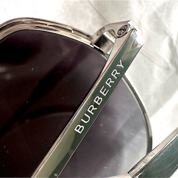 🎉7x HP!🎉 BURBERRY ✨NWT✨ BE3117 Holborn Aviator Sunglasses, Box, Case, & Cloth - Picture 12 of 16